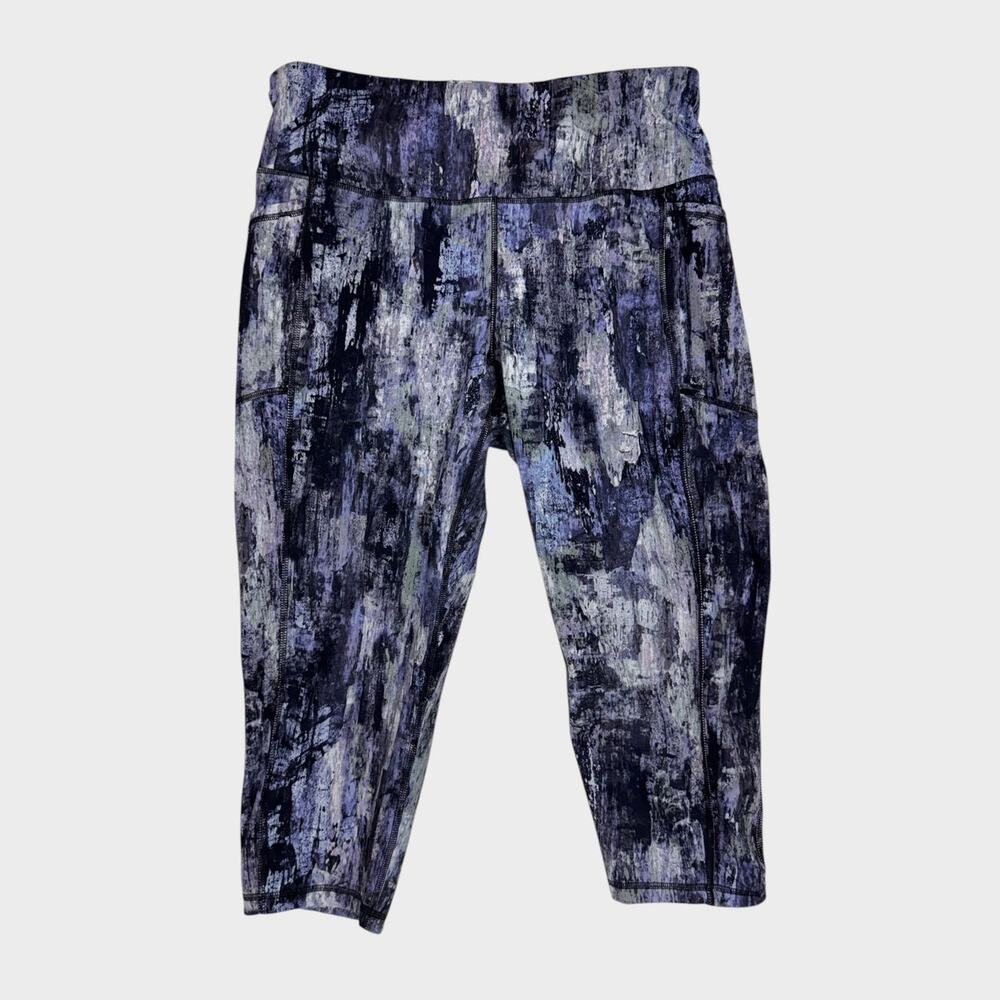 RBX Womens 1X Crop Leggings Blue